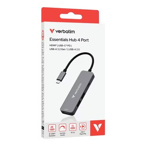 Multiport Hub 4 Port USB-C Verbatim