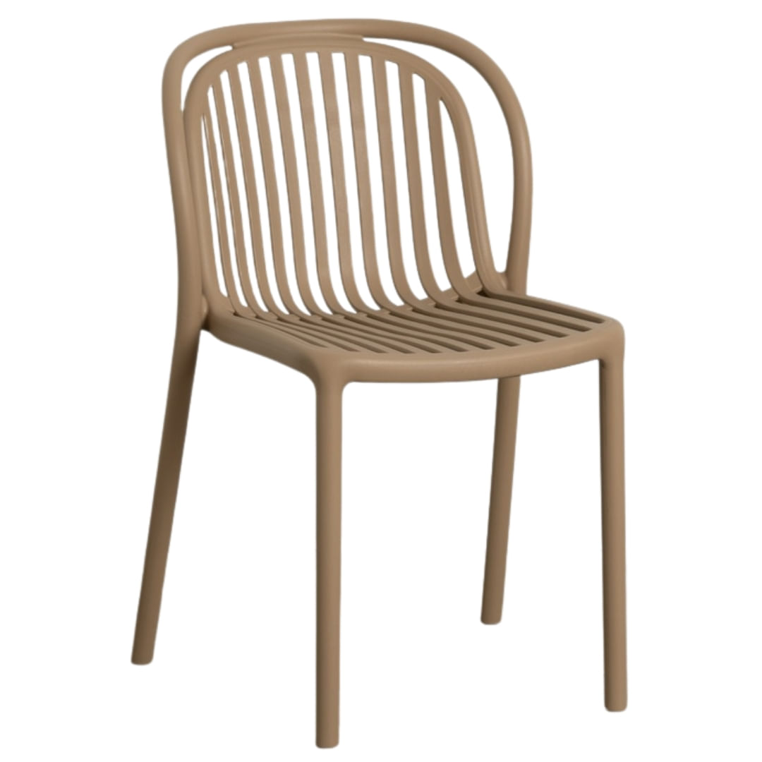 Silla Comedor Padua Beige Silla Exterior Apilable Resistente