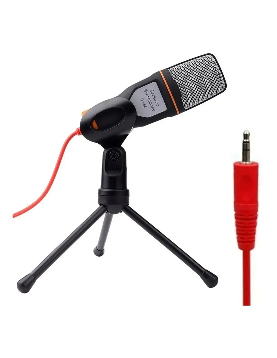 Microfono Condensador Sf-666 Con Base