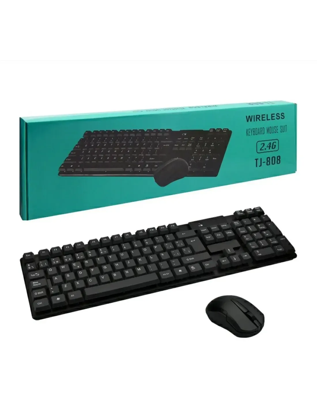 Combo De Teclado Y Mouse Inalámbrico Tj-808 Español (ñ)