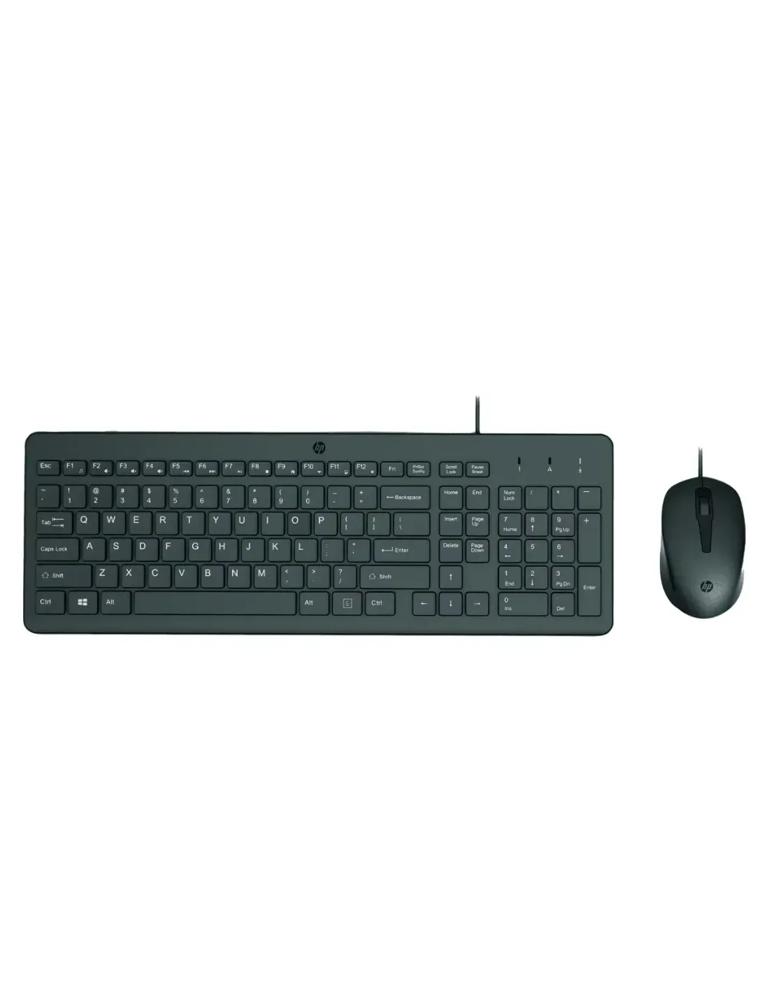 Combo teclado y mouse HP Wired Keyboard Alámbrico 150