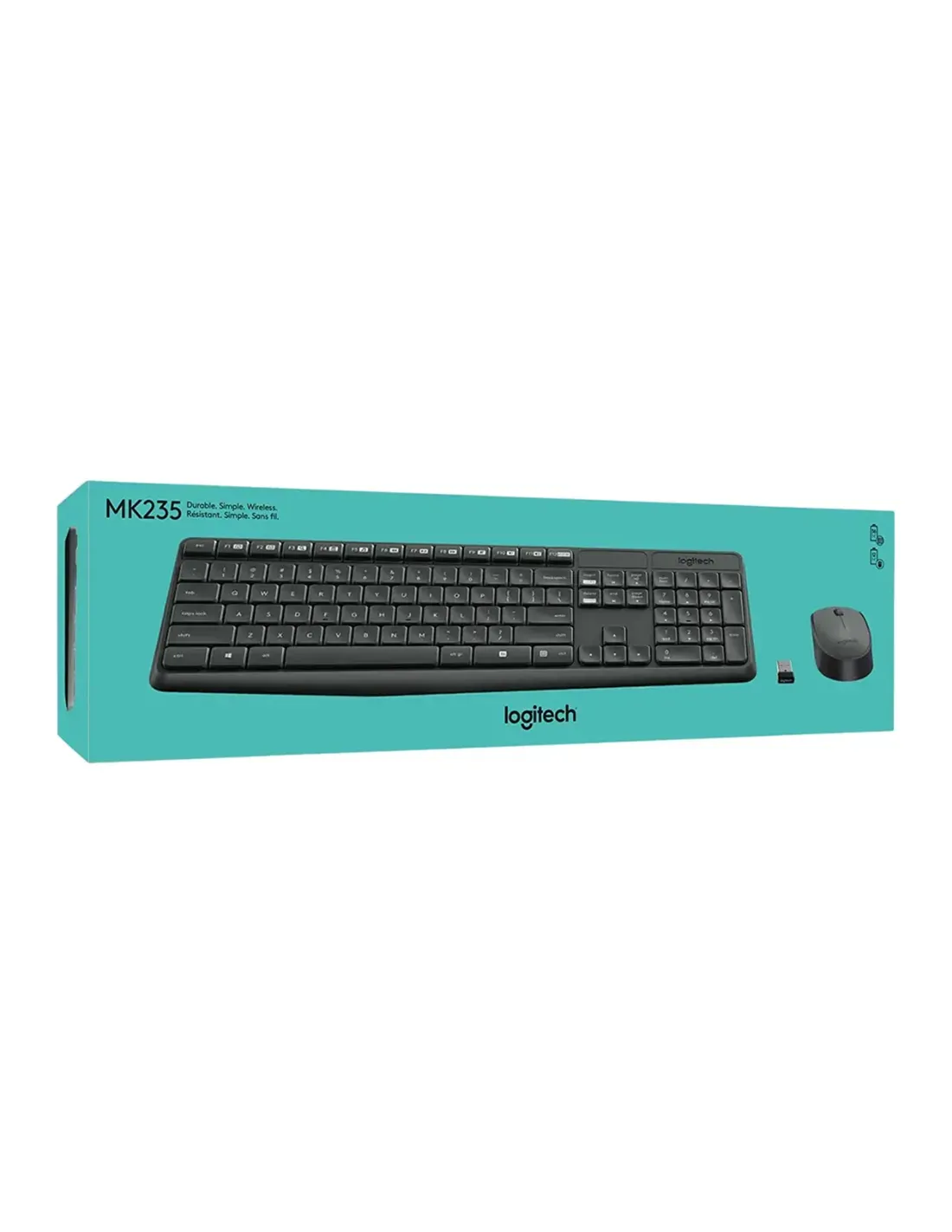 Combo de teclado y mouse Inalambrico Logitech MK235