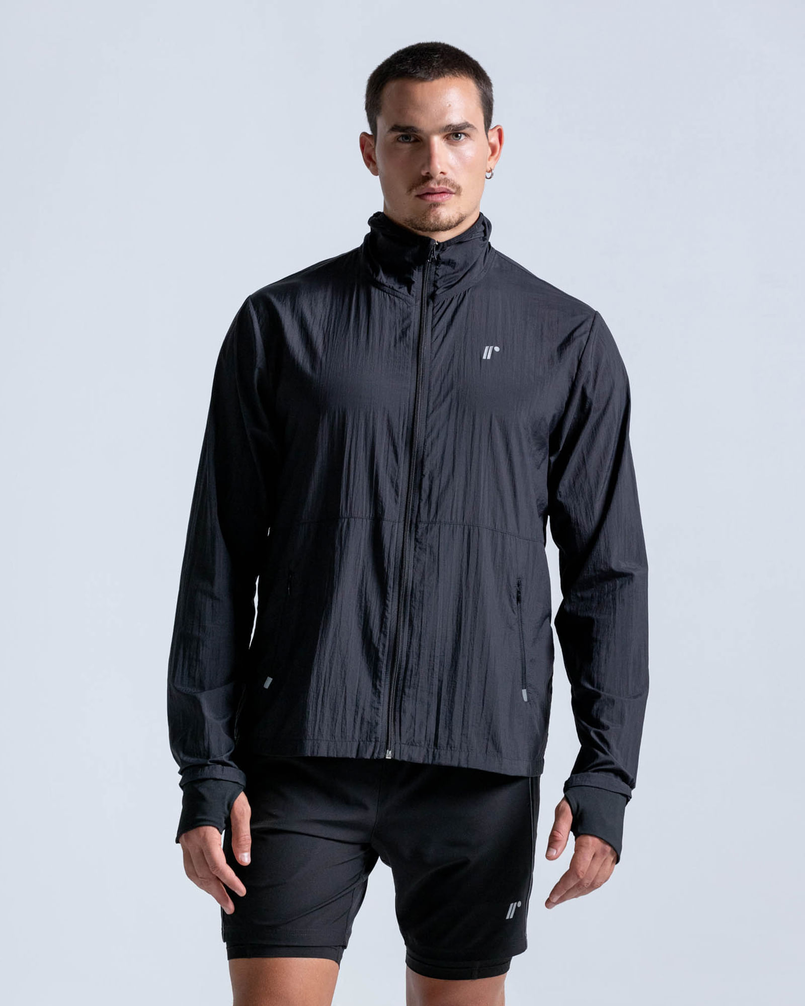 Chaqueta Vento Rompeviento Ultra Liviana,  Color Negro  Para Hombre
