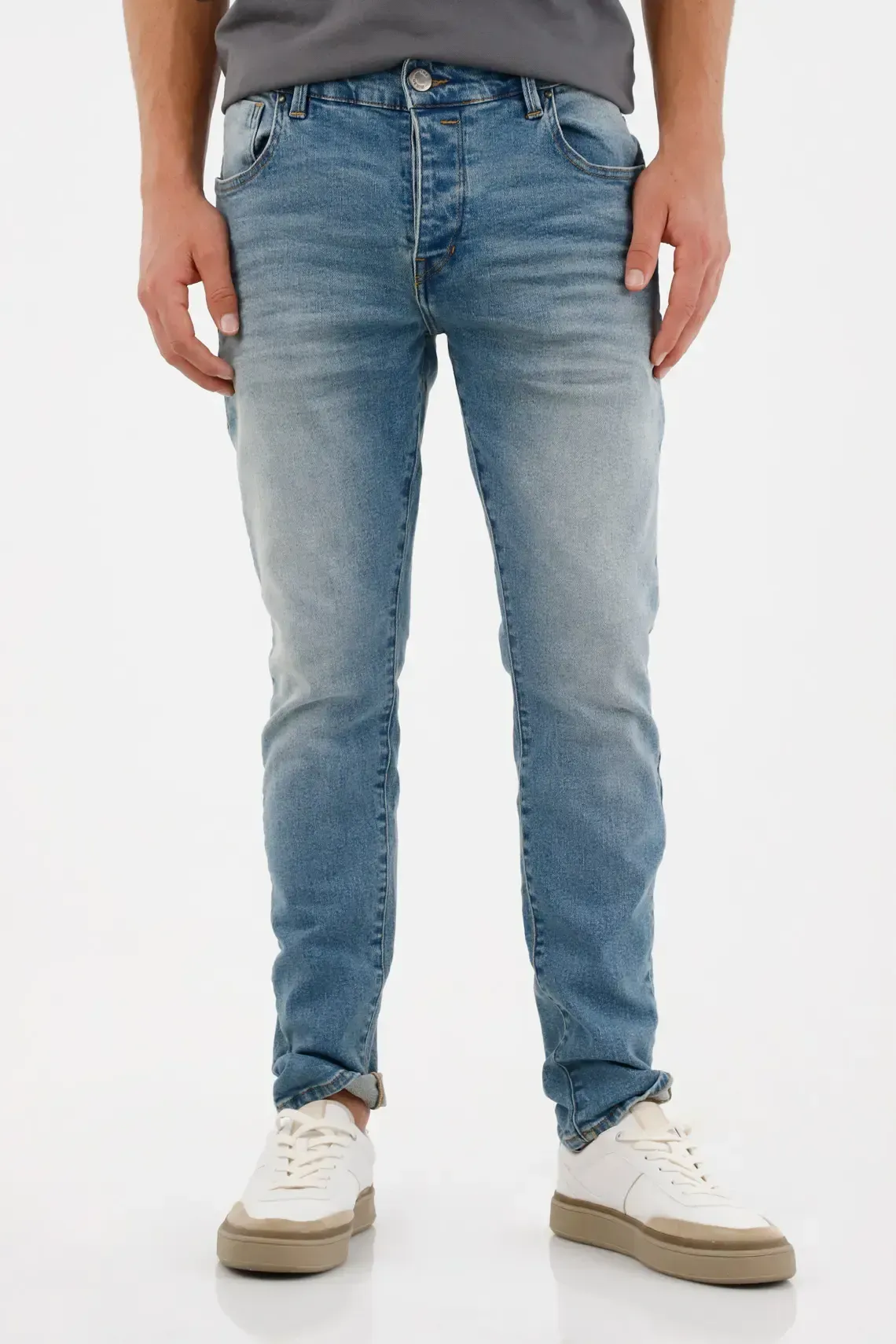 Jean Skinny tono medio para hombre