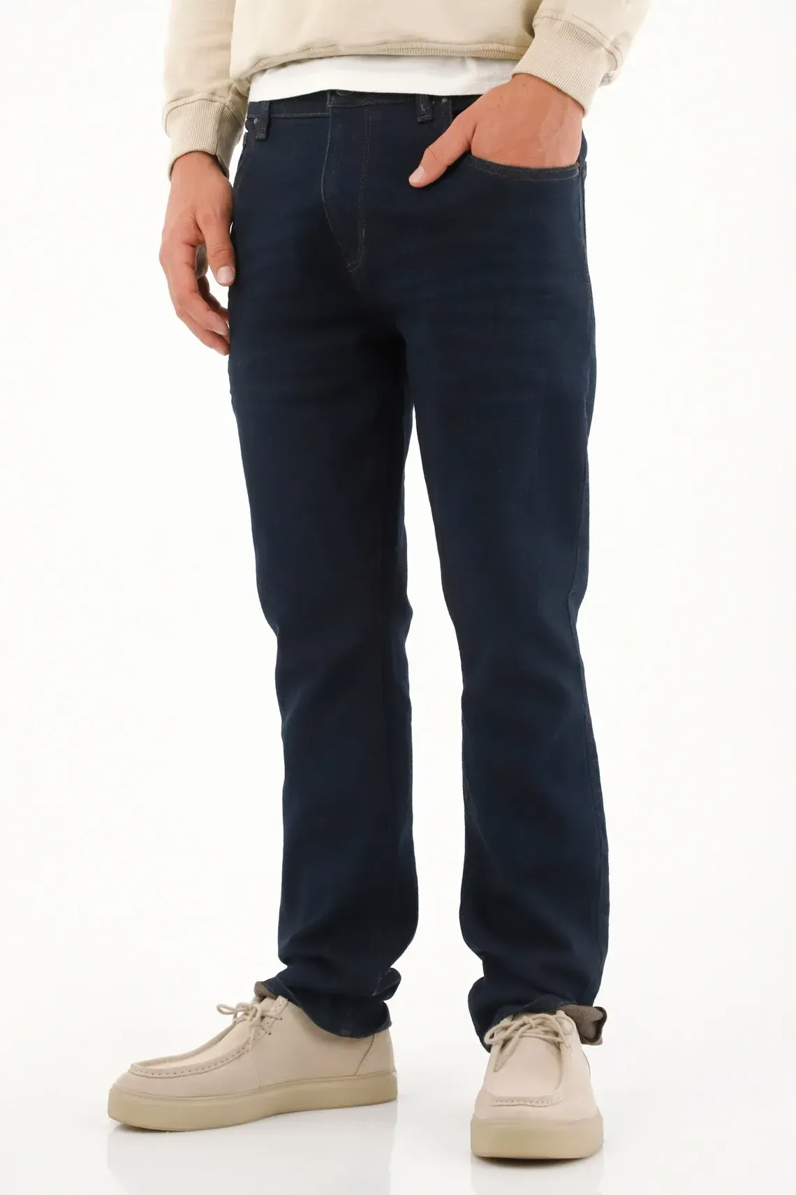 Jean Nudy azul para hombre