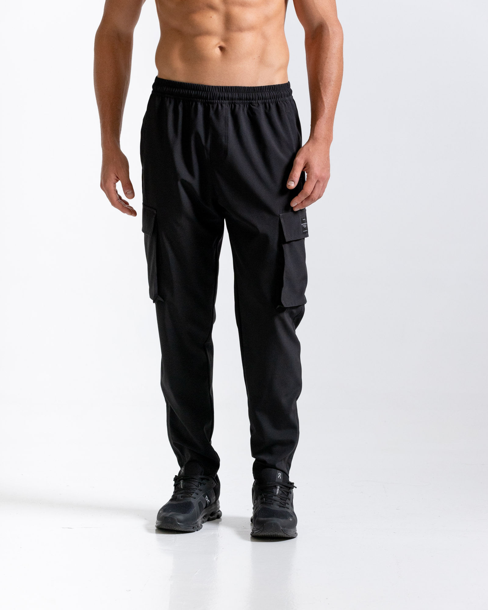 Pantalón Cargo Vibe, Color Negro  Para Hombre