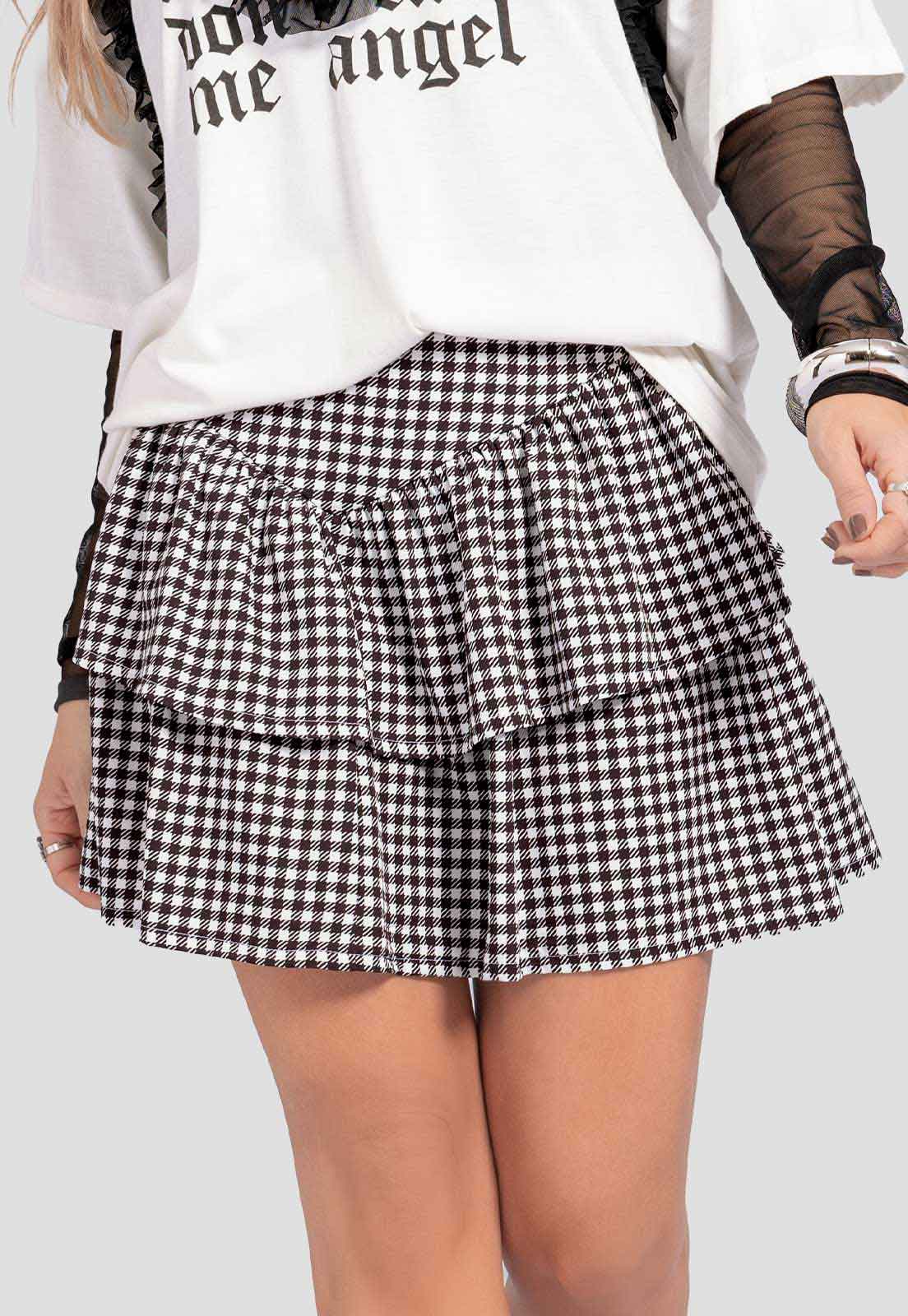 Falda Corta Mujer Estampado Atypical 112490