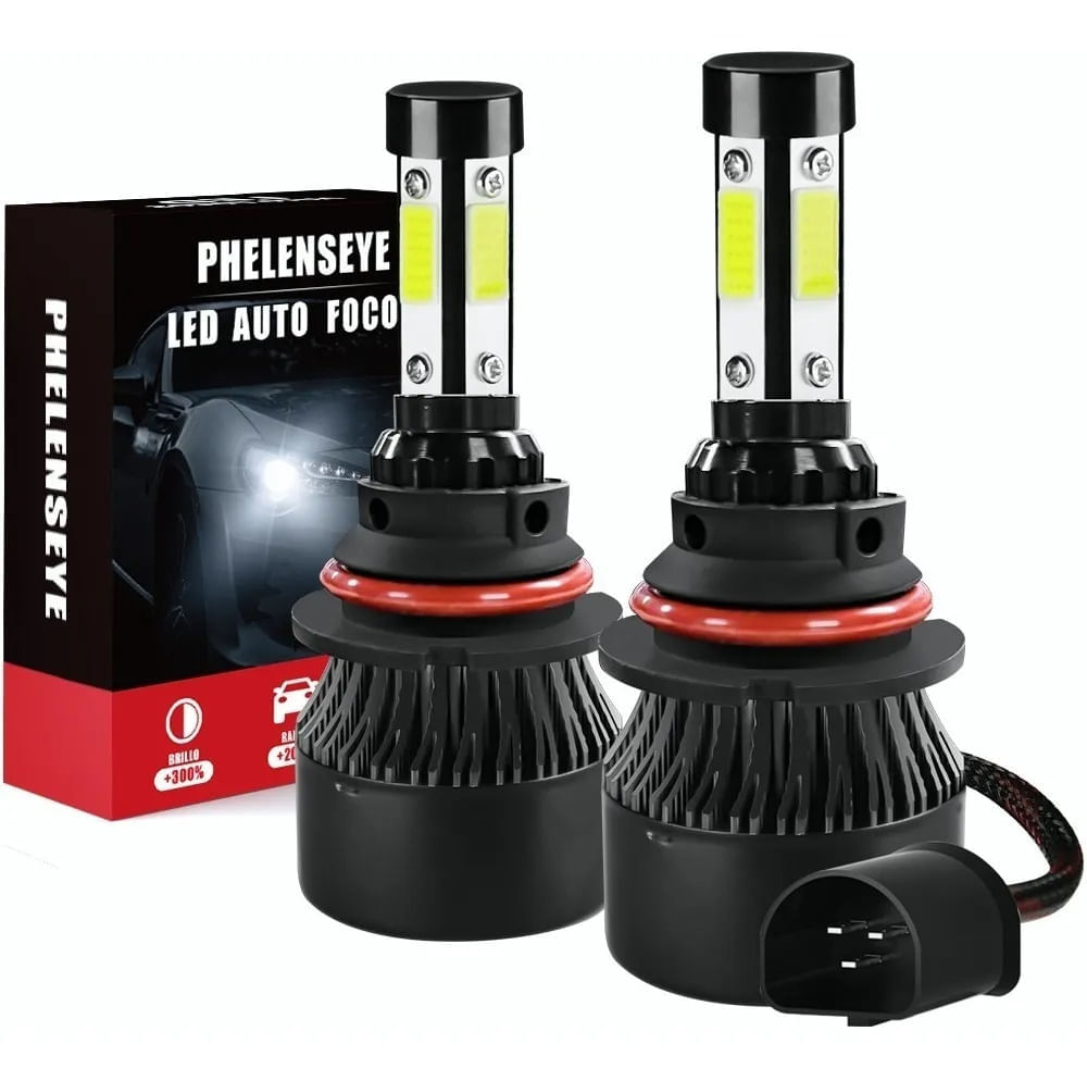 Faros Delanteros De 4 Lados Kit De 2 Unidades Conector 9007