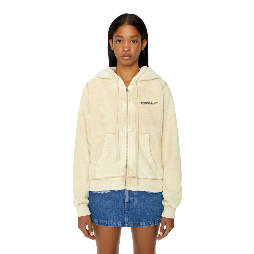 Buzo Hoodie Abierto Para Mujer F-Reggy-Hood-Zip-E3 Diesel