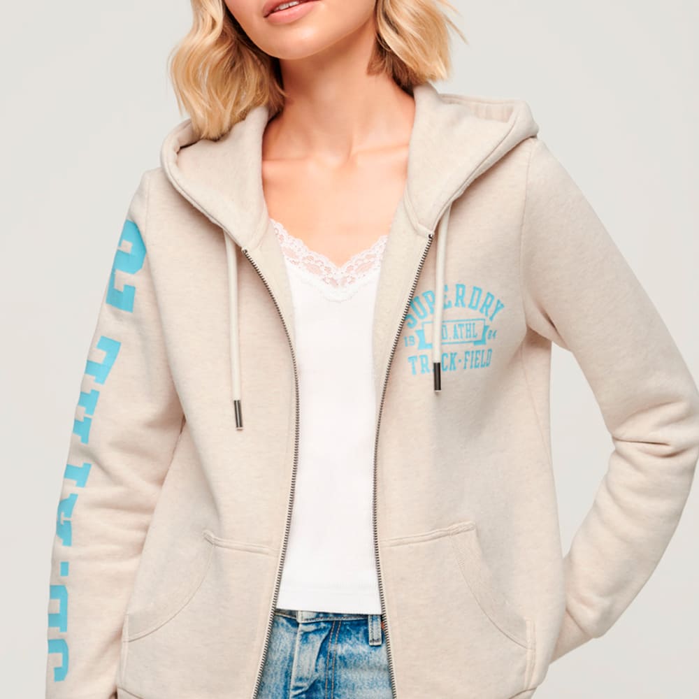 Buzo Abierto Para Mujer Super Athletic Graphic Ziphood Superdry