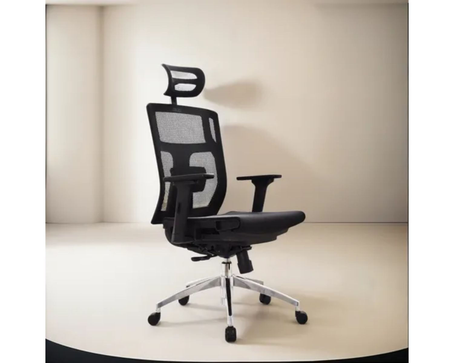 Silla De Escritorio Led Con Cabecero Negro Bonno