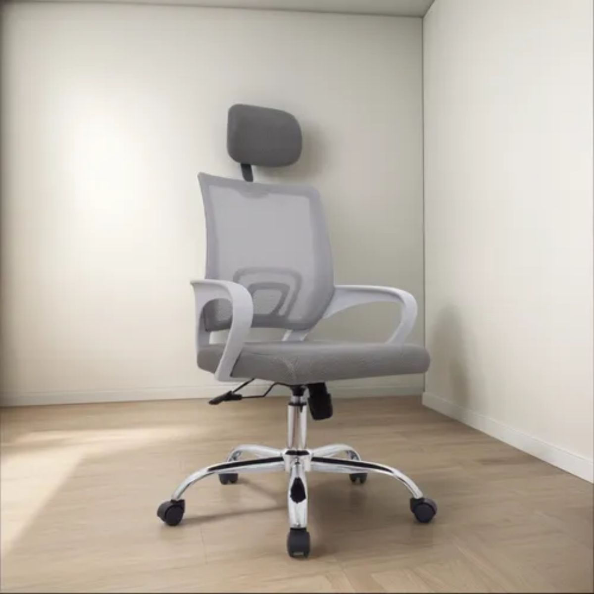 Silla De Escritorio Con Cabecero Atlantis Inter Gris Bonno