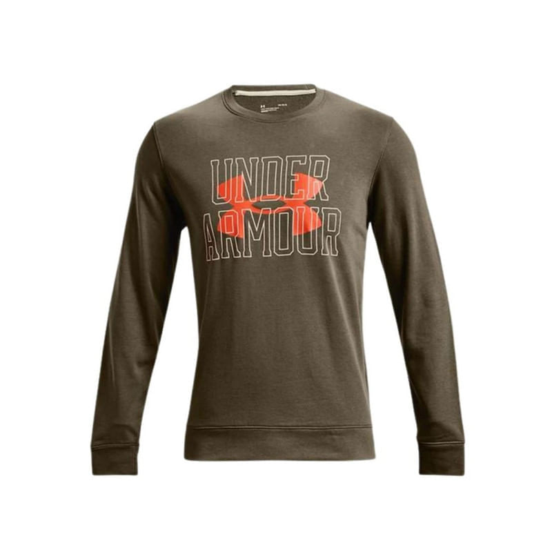 Buzo-Under-Armour-Rival-Terry-Color-Verde-Naranja---Hombre