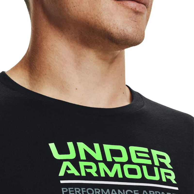 Camiseta-Under-Armour-Milticolor-Box-Logo-Color-Negro-Verde---Hombre