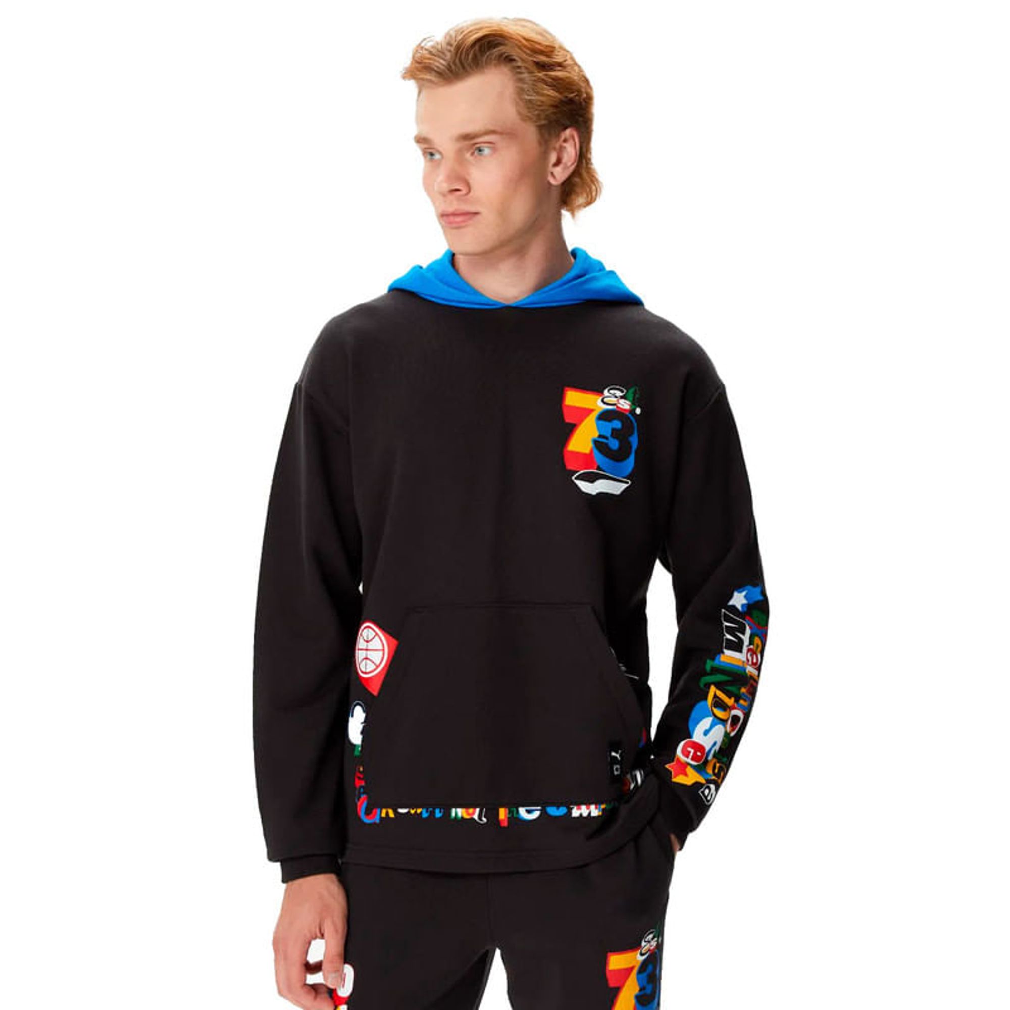 Buzo Trash Talk Hoodie 1 Ml Hombre Color Negro Azul
