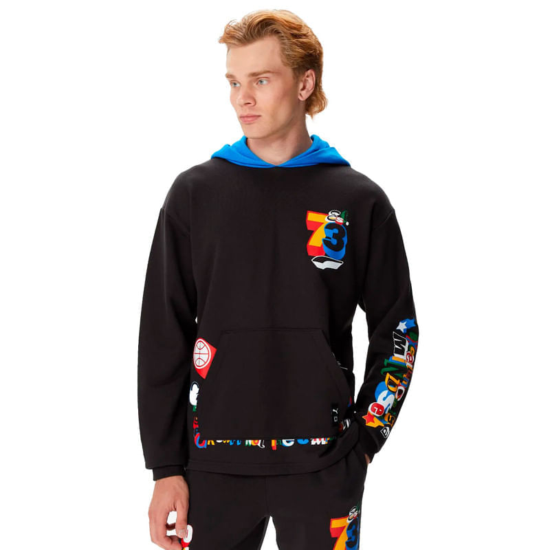 Buzo Trash Talk Hoodie 1 Ml Hombre Color Negro Azul