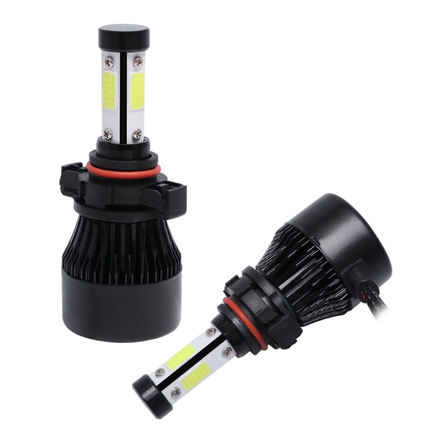 Kit De 2 Faros Delanteros De 4 Lados Conector 9004