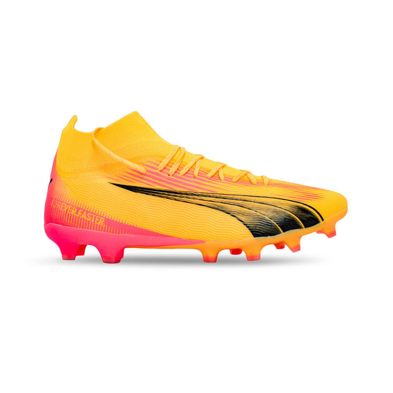 Guayos Puma Ultra Pro Hombre Color Amarillo Rosado