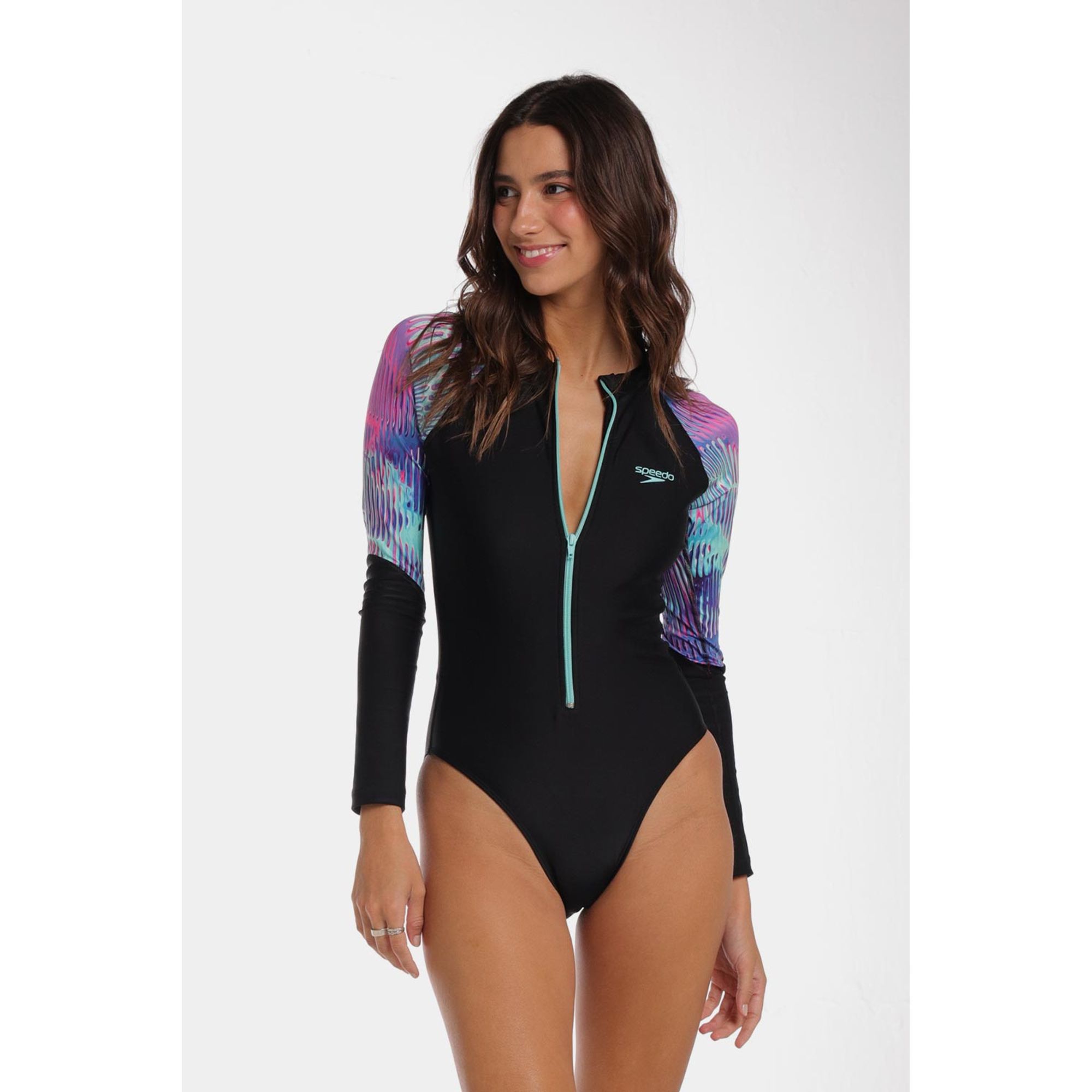 Vestido De Baño Manga Larga Vented Glow Mujer