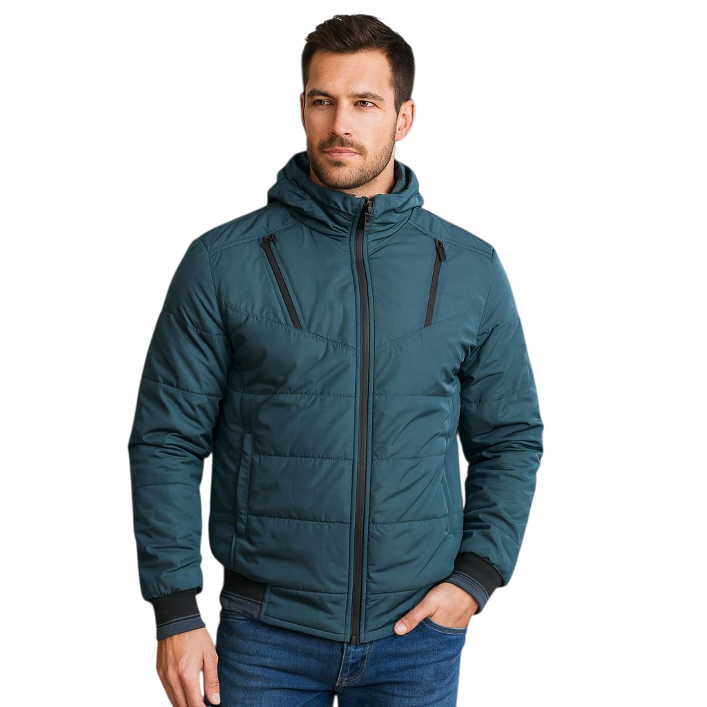 Chaqueta Impermeable GO Giache Para Hombre Con Interior En Tela Ovejera Raner Verde Botella