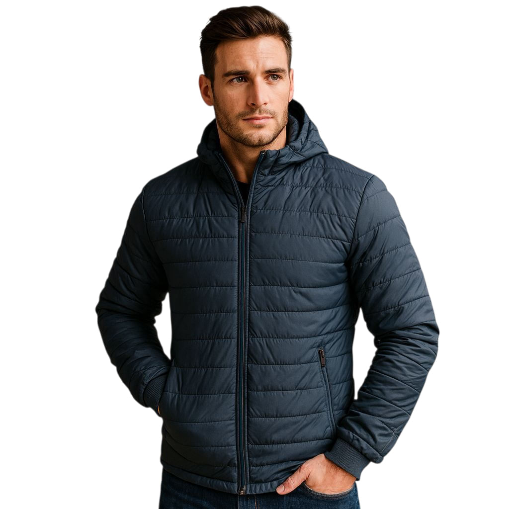Chaqueta Impermeable GO Giache Para Hombre Con Capucha Removible Santino Verde Botella