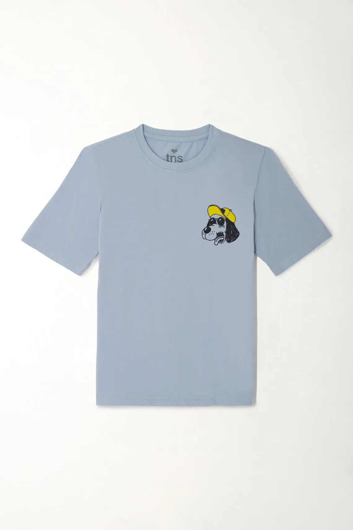 Camiseta manga corta estampada azul para niño