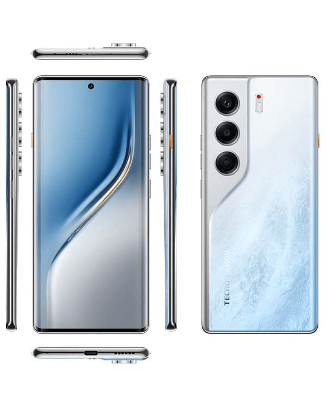 Celular Tecno Camon 40 Pro 5G 256Gb 8Ram Blanco