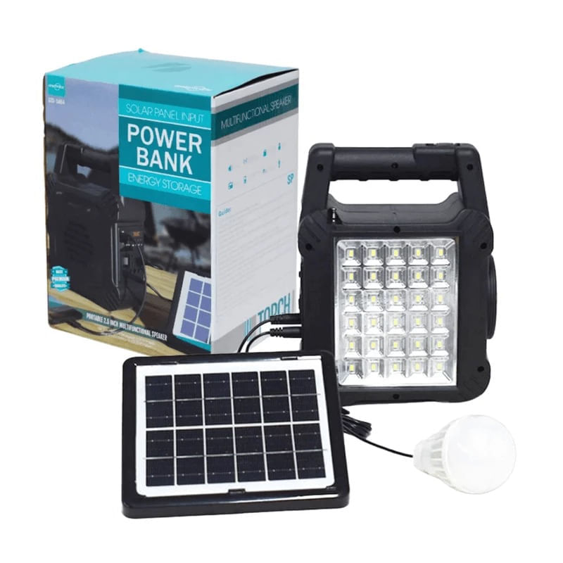 Planta Solar Portatil De 2-5 Pulgada Con Parlante  Y Bombillo GTS-1464