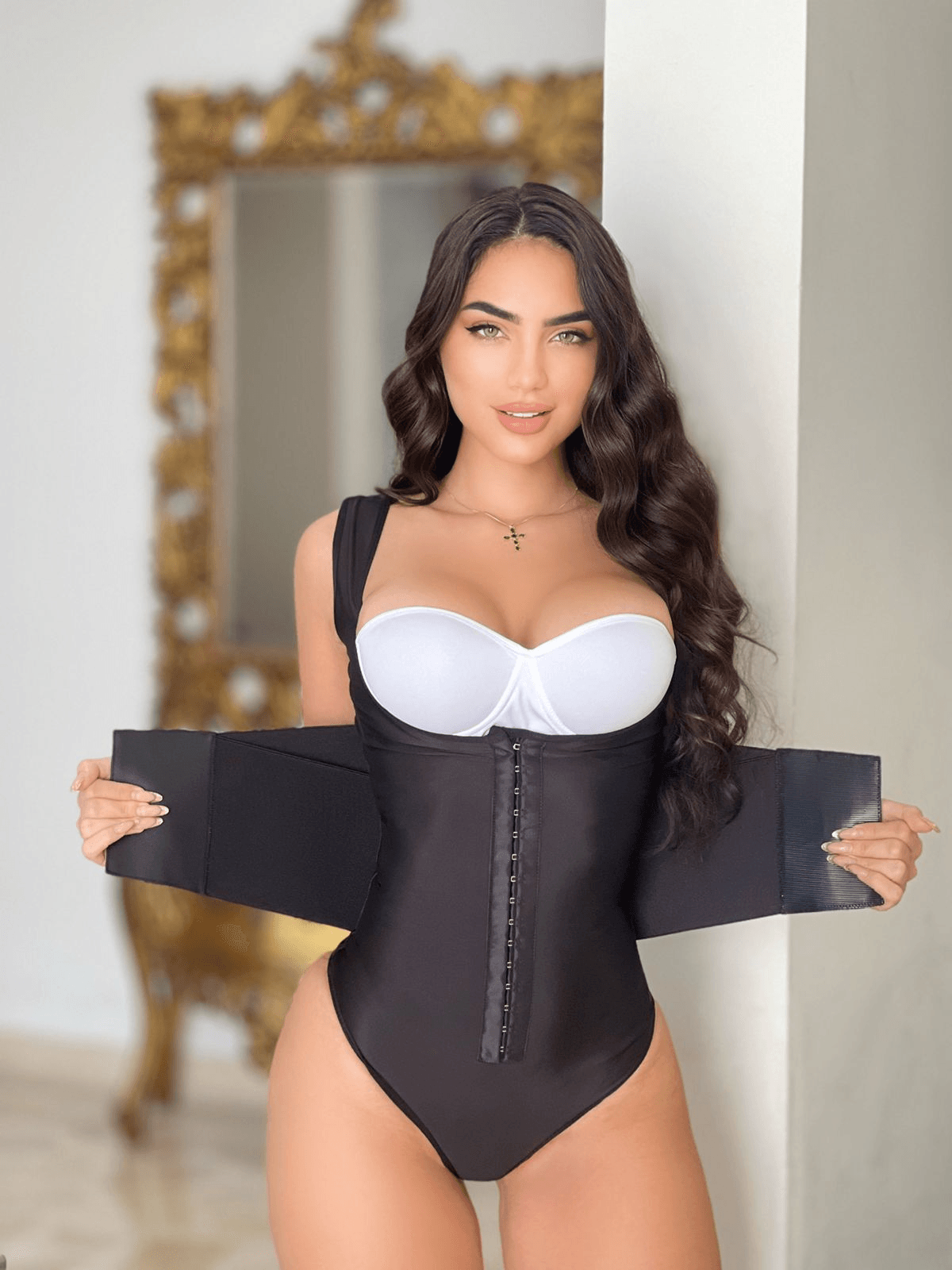 Body Reloj de Arena – Reductor de Alta Compresión con Doble Banda Ajustable  Negro S
