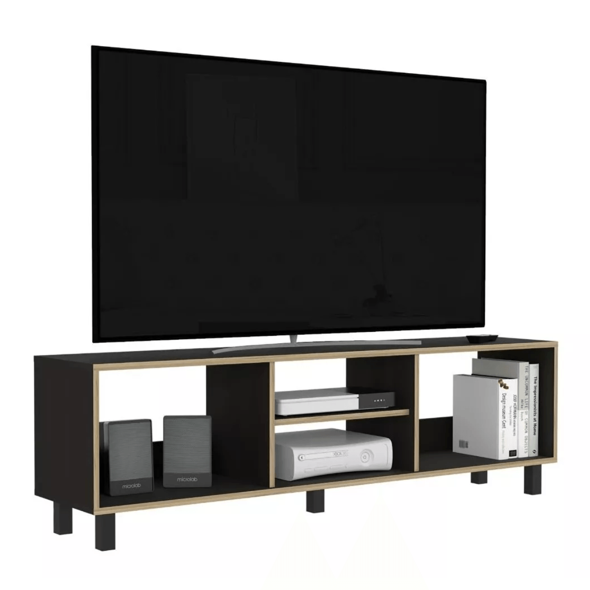 Mesa Para Tv Tunez Wengue Y Café Claro