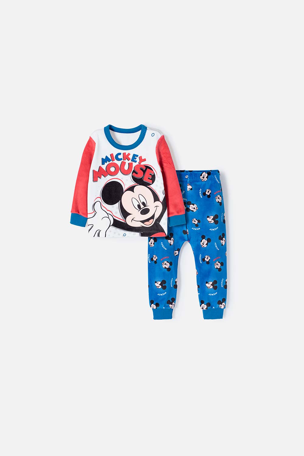 Pijama de Mickey Mouse con pantalón largo multicolor para bebe niño