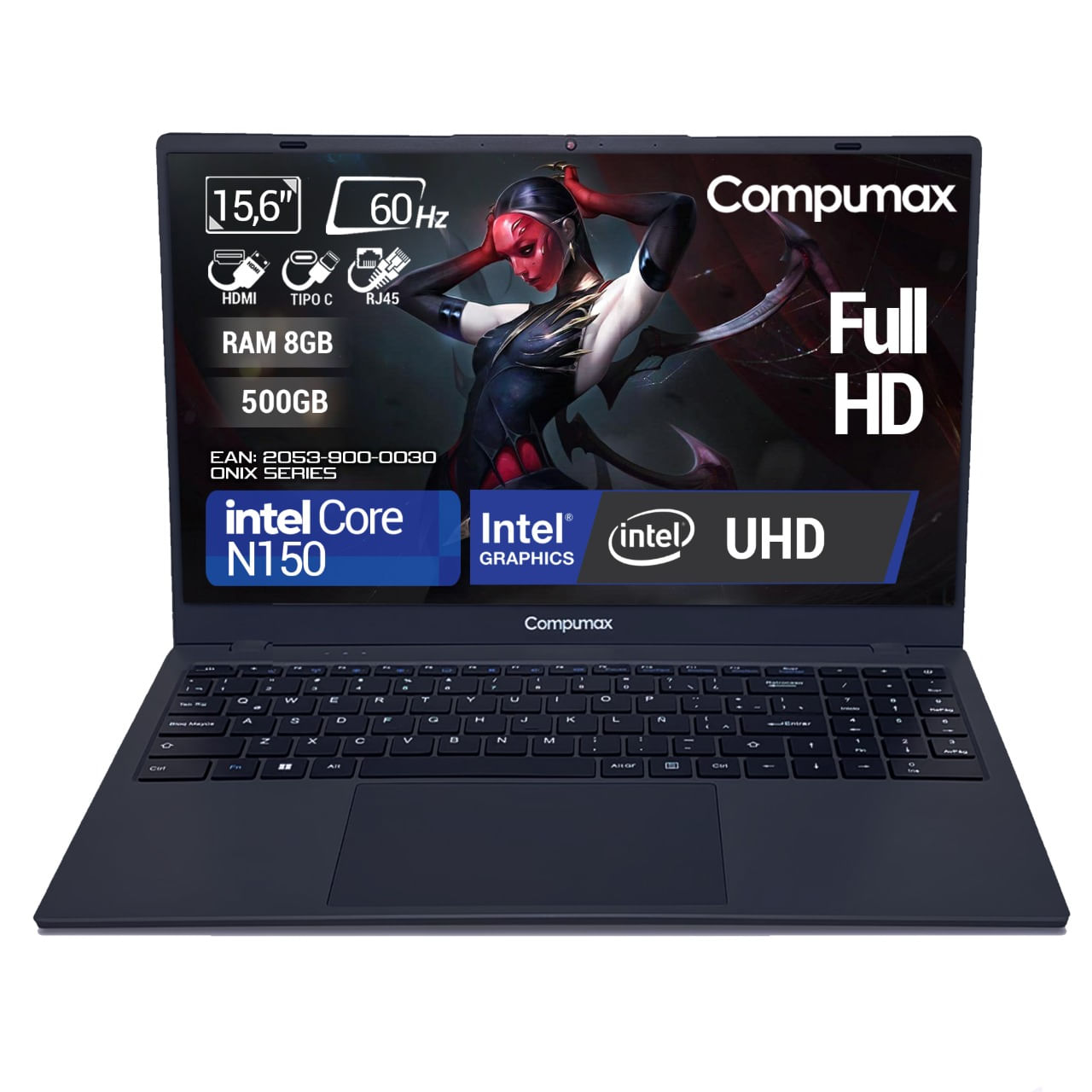 Computador Portatil Compumax Onix Series Intel N150 Ram 8GB - 512GB FHD