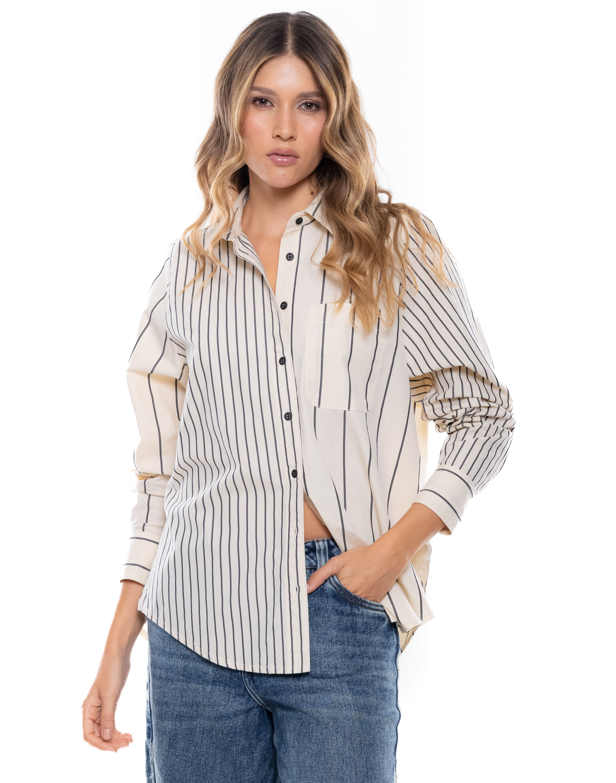 Camisa Manga Larga Rayas