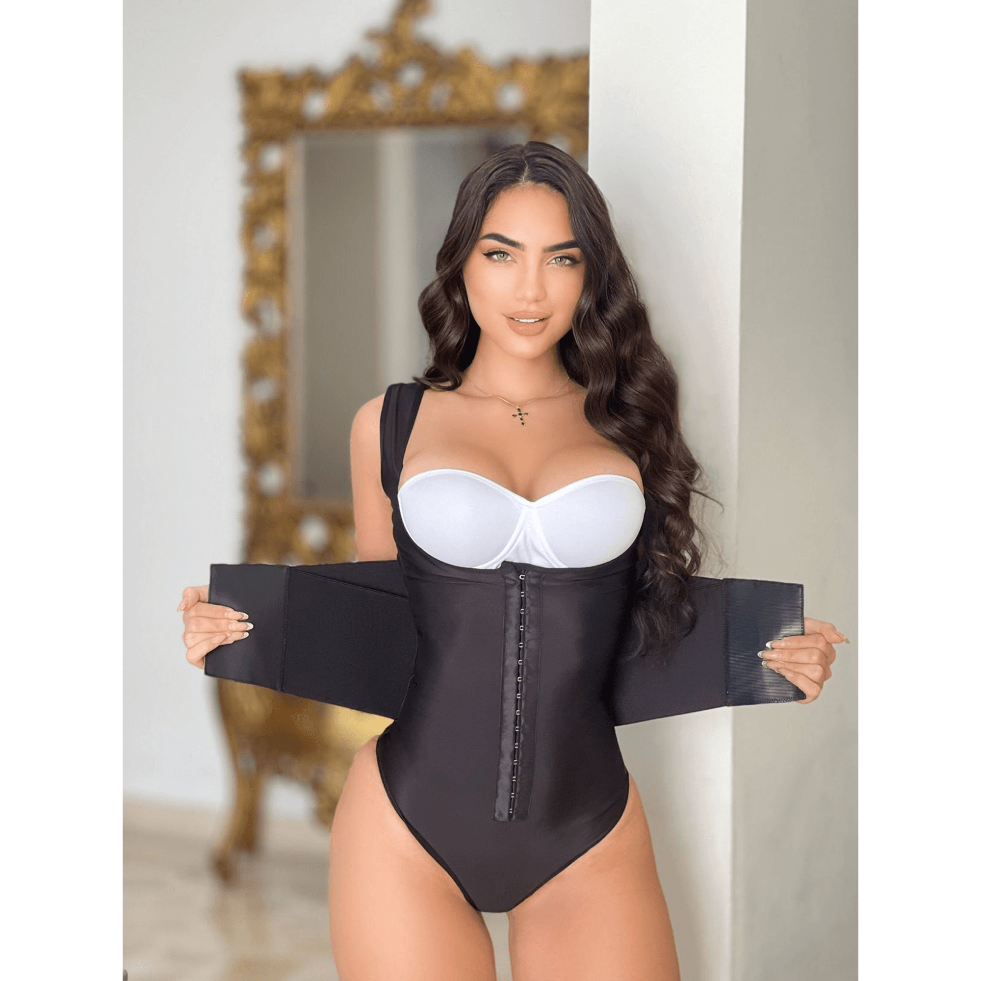 Body Reloj de Arena – Reductor de Alta Compresión con Doble Banda Ajustable  Negro L
