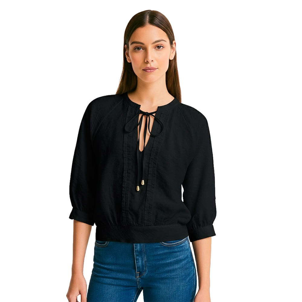 BLUSA VIKATS MUJER AG7739 NEGRO