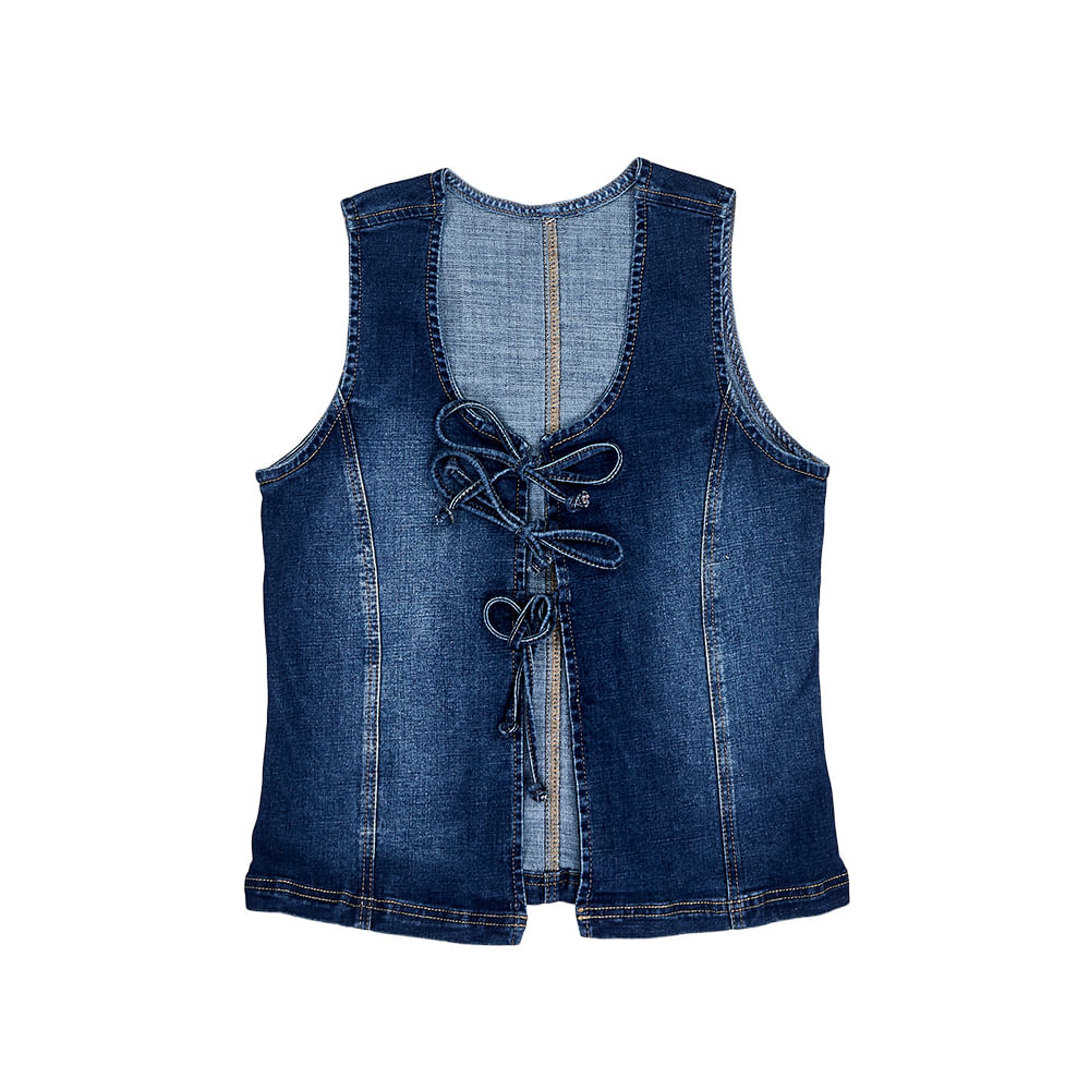 BLUSA TRUCCOS JEANS MUJER T03033721 AZUL MEDIO