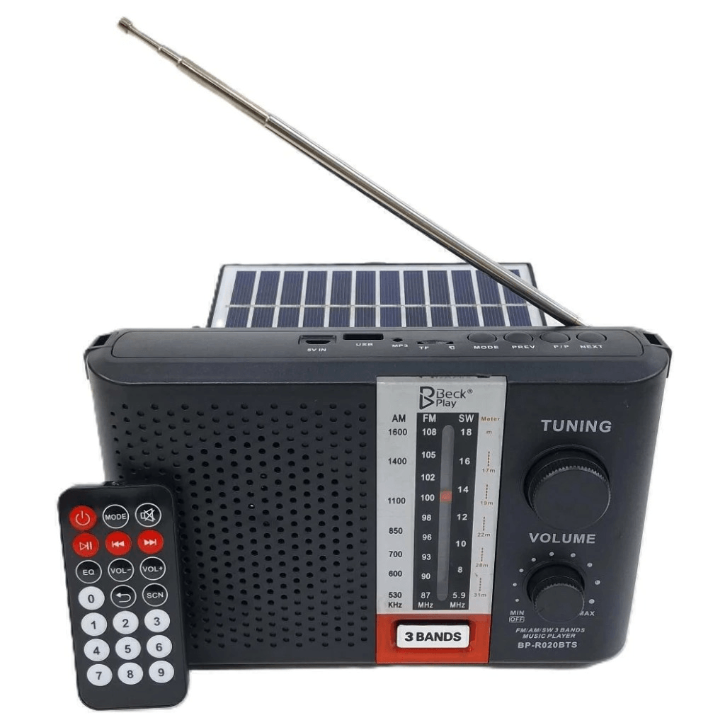 Radio Sonivox Función De Recarga Solar Con 24 Minipaneles, Sintoniza Am/fm/sw/bluetooth/sd