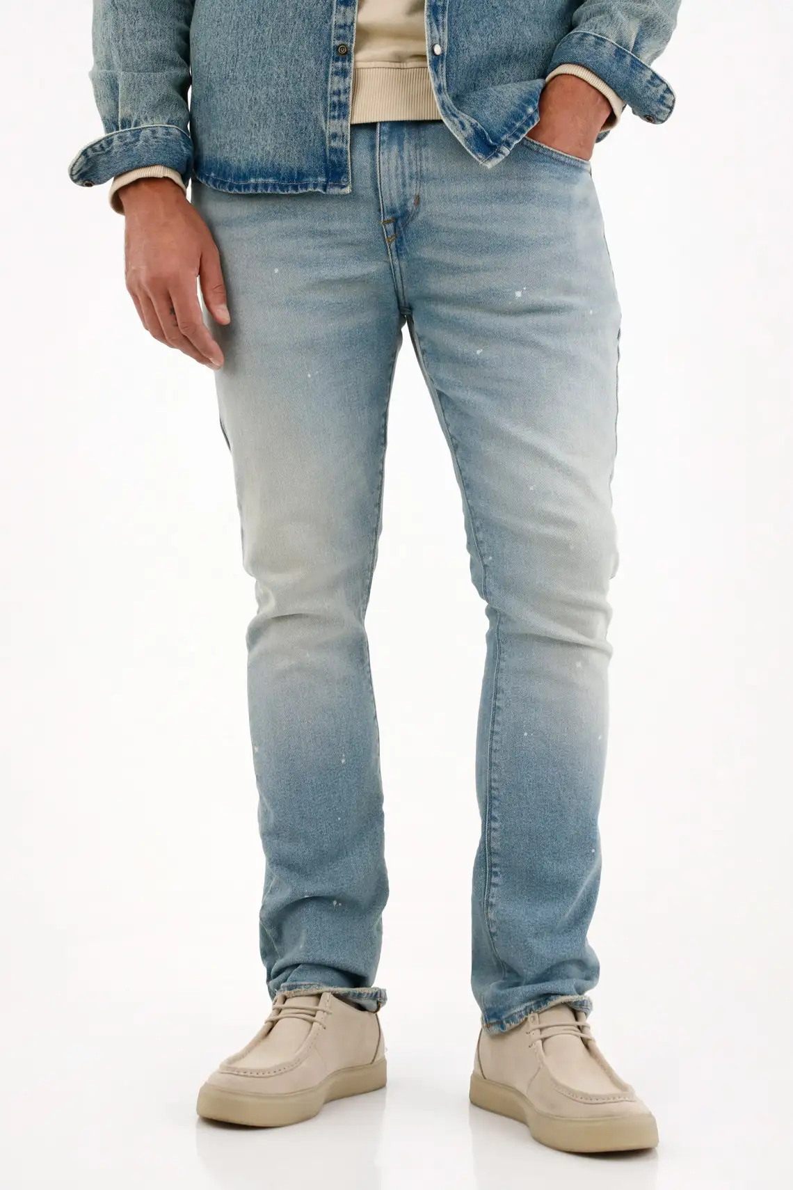 Jean Nudy tono claro para hombre