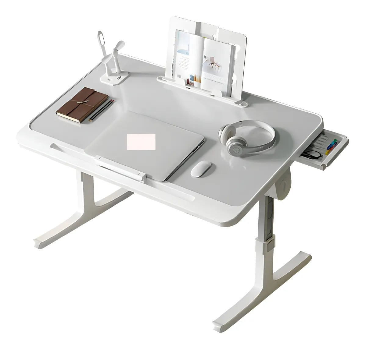 Mesa Laptop Ajustable Con Luz Ergonómica Trabaja En Casa