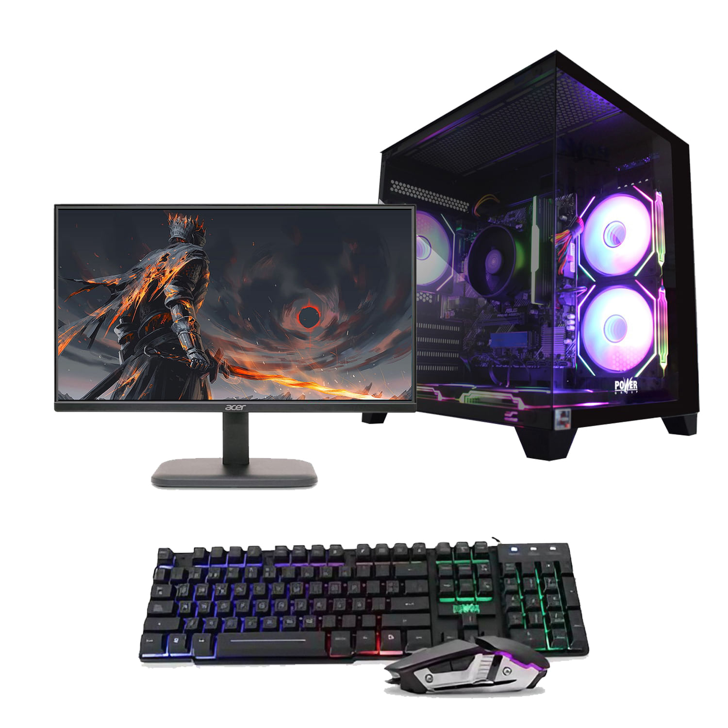 Computador Gaming Monitor 23.8" 120HZ Procesador Amd Ryzen 5 5600GT Memoria 16GB Disco Duro SSD 500GB&nbsp; Windows Preinstalado