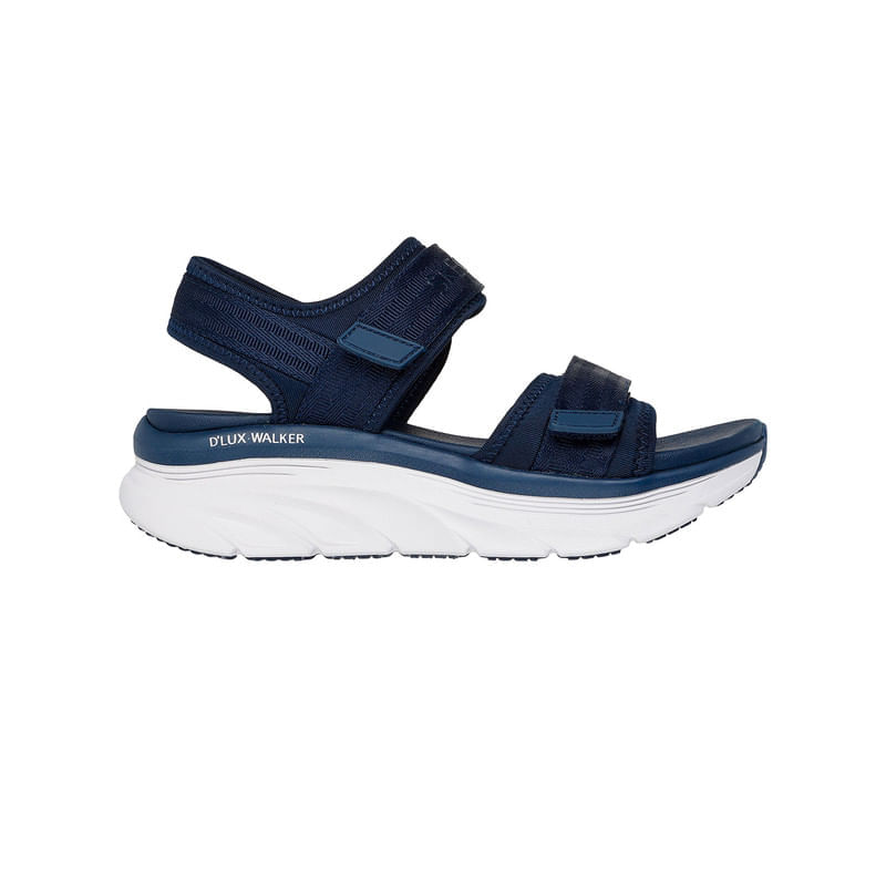 Sandalias Skechers D Lux Walker Mujer Color Azul
