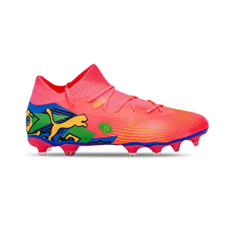Guayos Puma Future 7 Match Neimar JR Hombre Color Rosado Azul