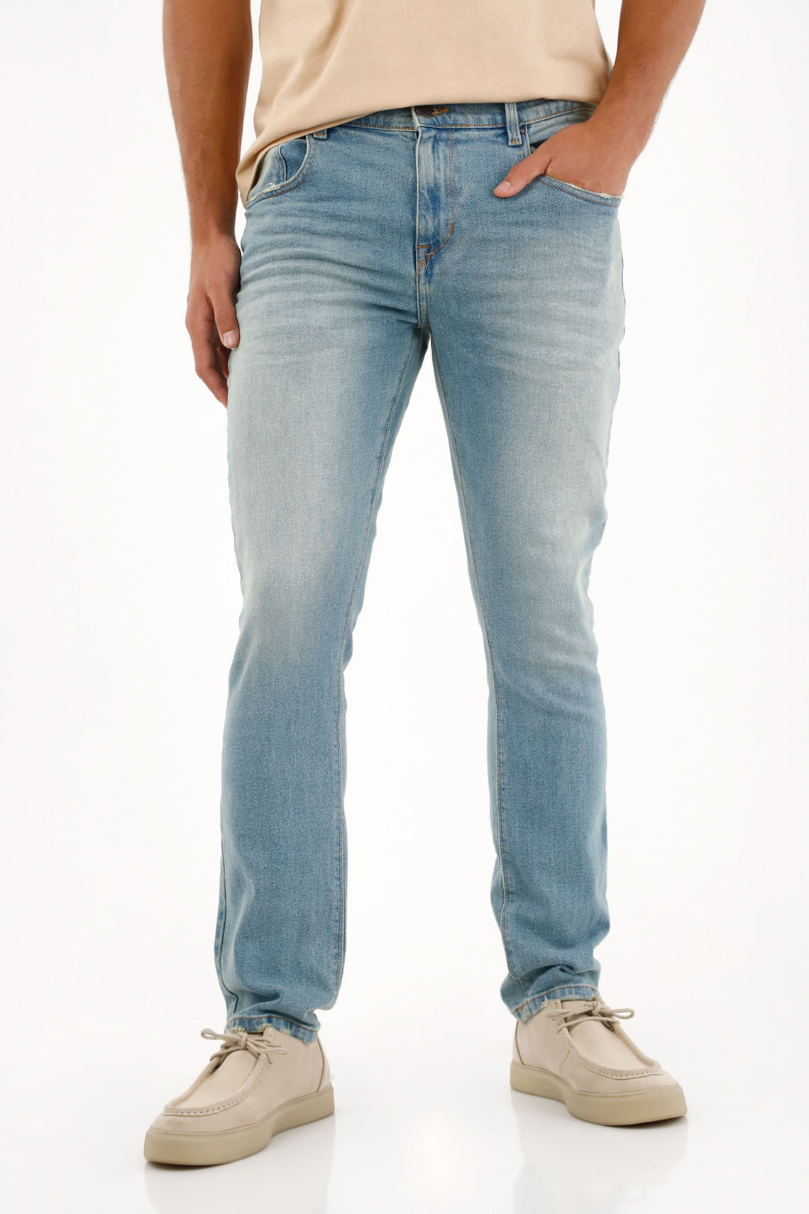 Jean Nudy tono claro para hombre