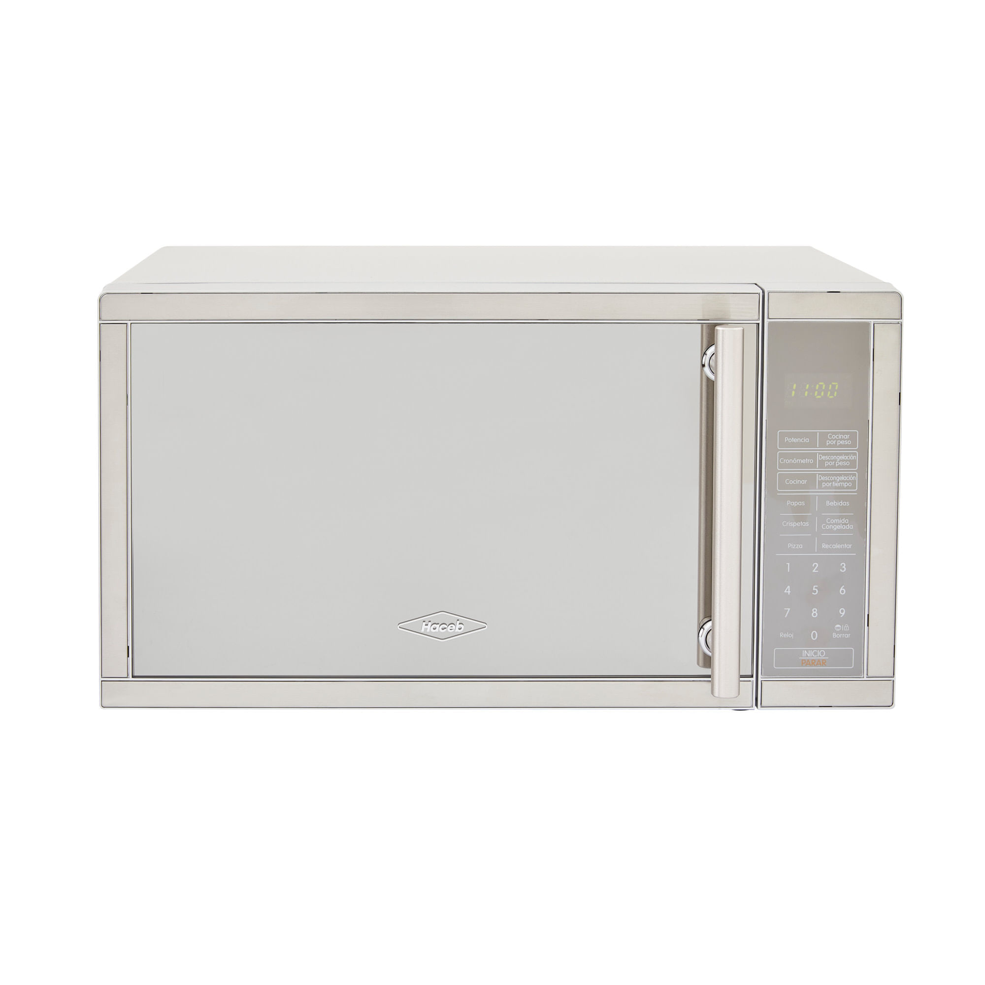 Horno Microondas Haceb INOX de 20 Lts - 0.7