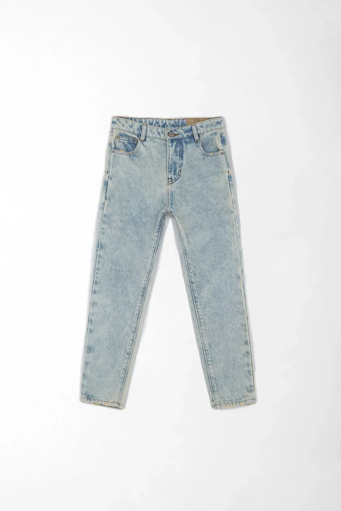 Jean Mom fit claro para niña