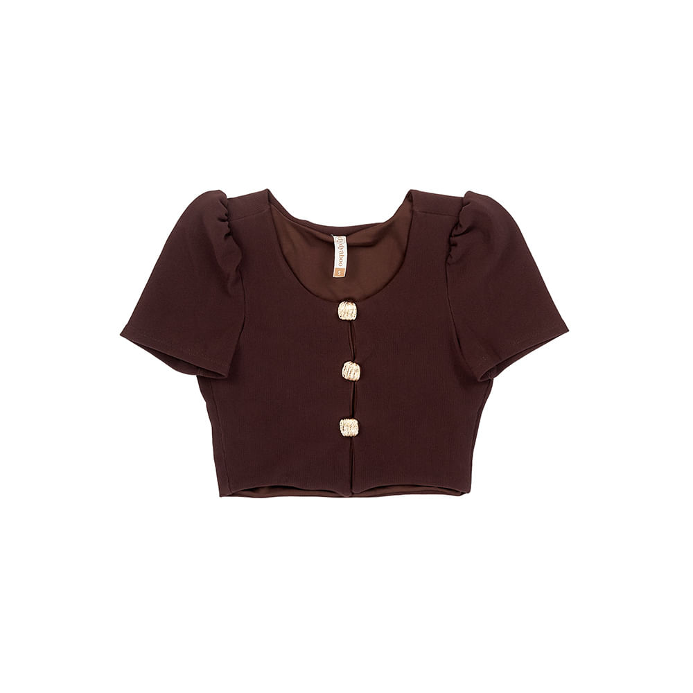 BLUSA DYABOO MUJER DF01958 CAFÉ