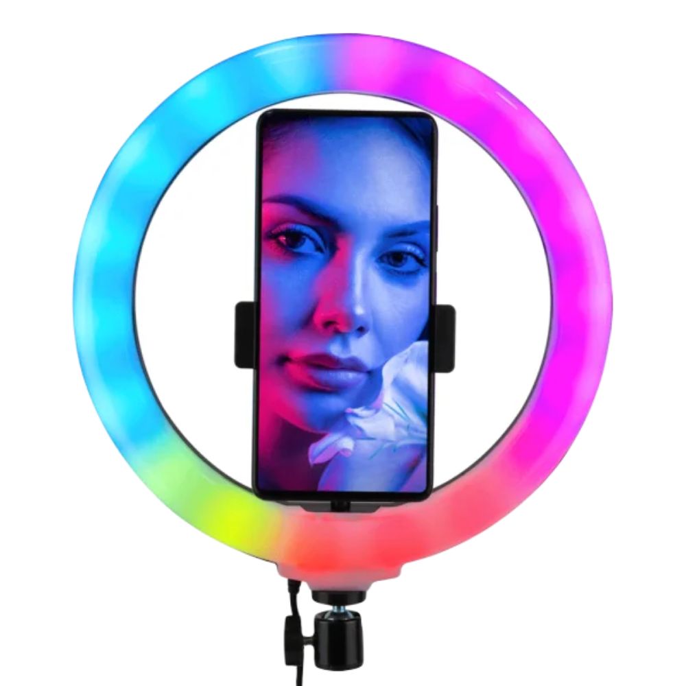 Aro De Luz 26 Cms Rgb + Tripode 2.1mtrs 30554