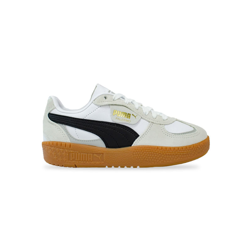 Tenis Puma Palermo Moda Mujer Color Blanco Negro Cafe