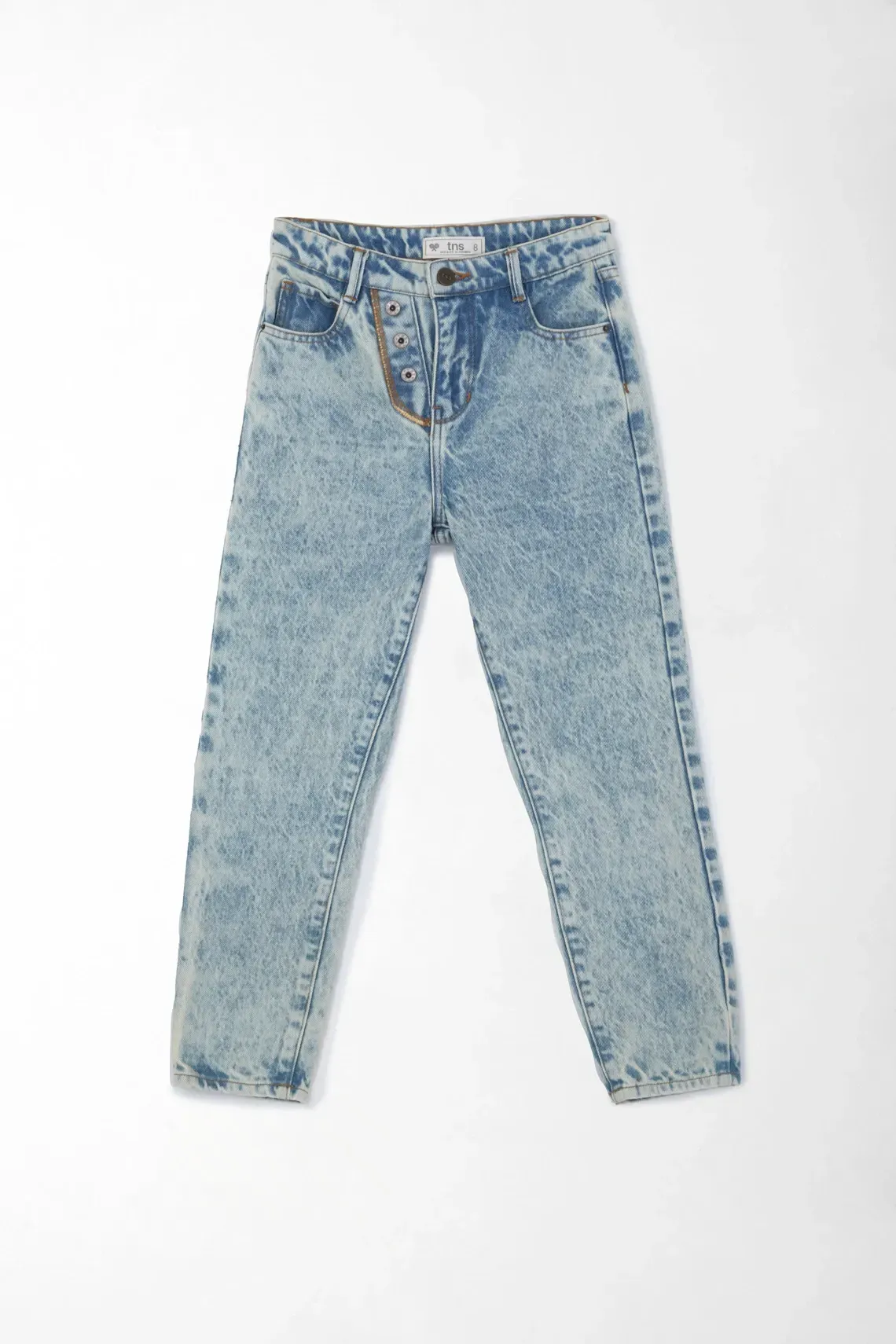 Jean Slouchy tiro alto para niña
