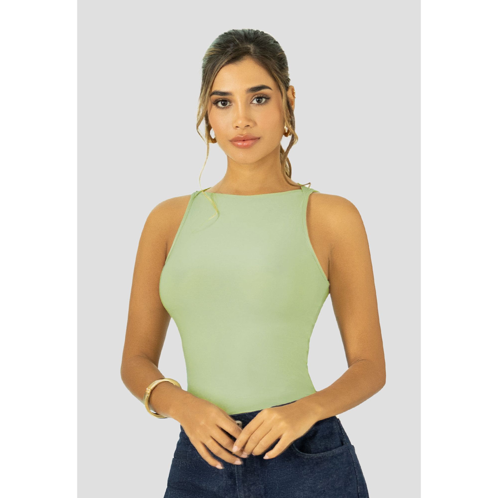 Blusa Mujer Verde Matcha Mp 112595